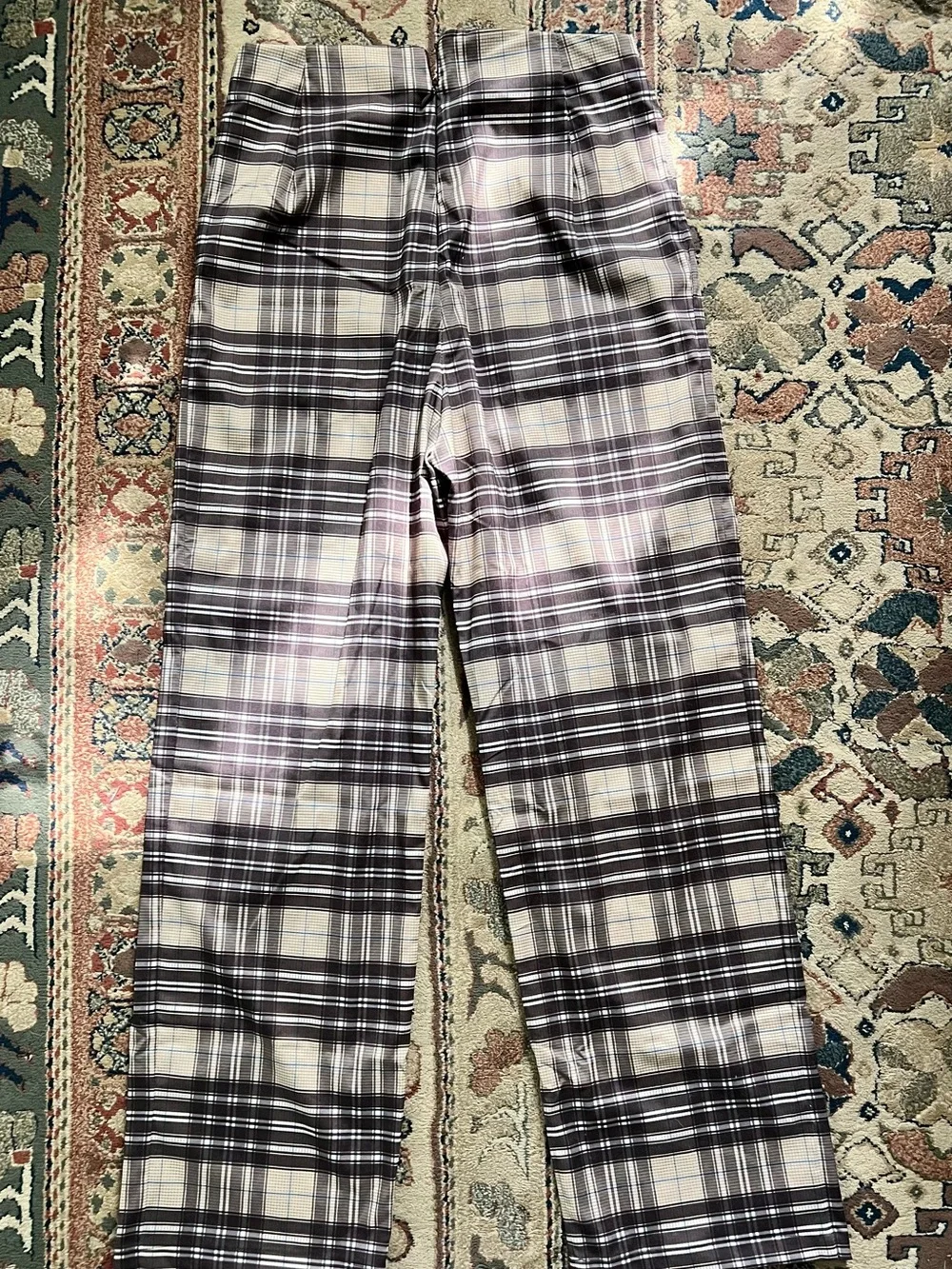 Plaid Straight-Leg Trouser Golf Pants - Picture 4 of 7